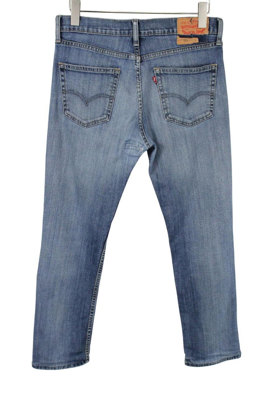 LEVI'S 511 Jeans Men's W32/~L28 Slim Fit Stretch Zip Fly Fade Effect thumbnail 2