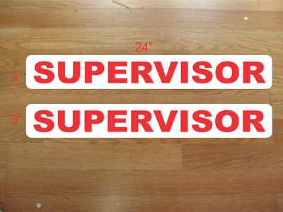 #ad #ad Red SUPERVISOR Magnetic Vehicle Signs to fit Van Car Truck or SUV $21.95