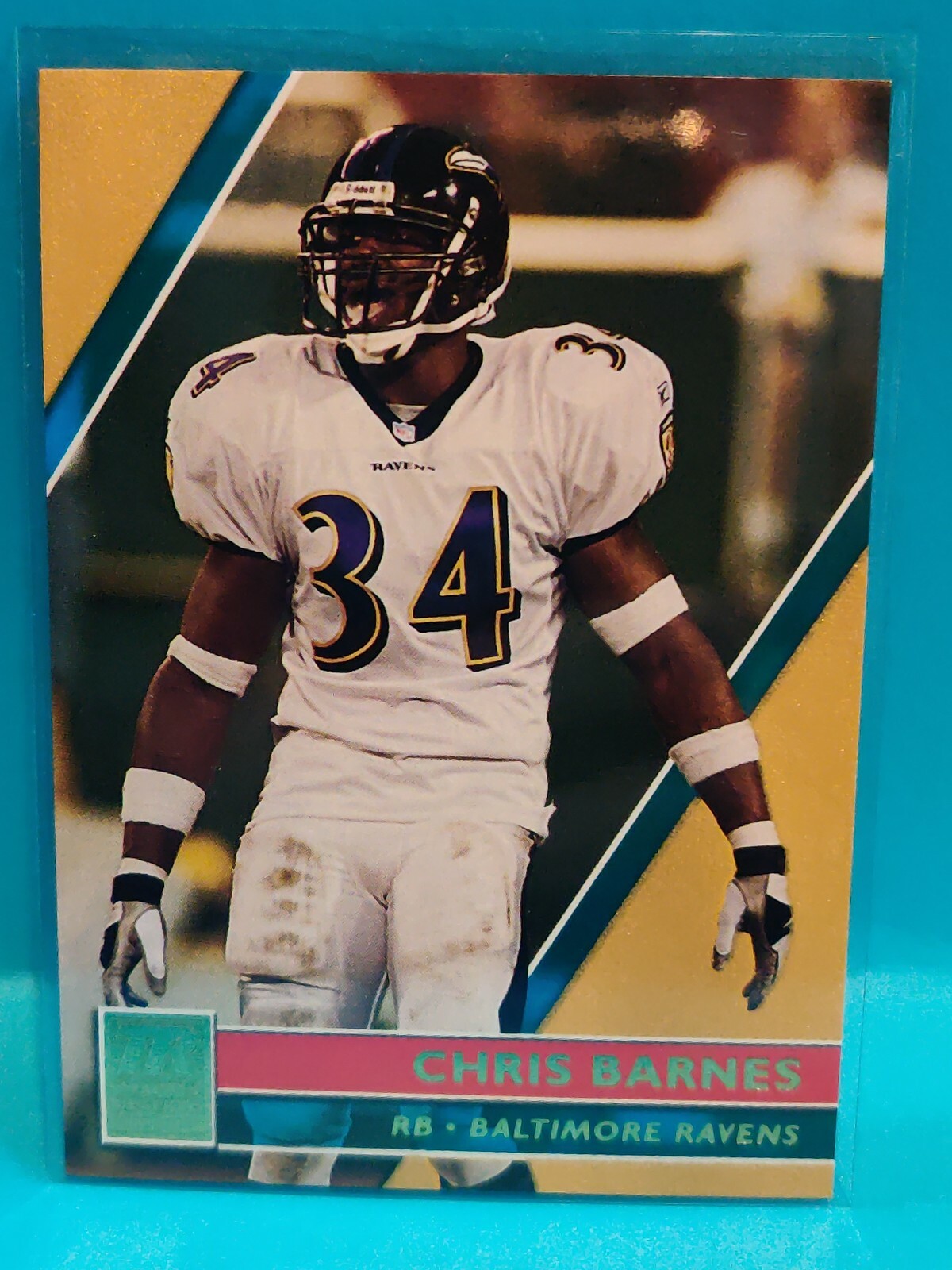 2001 Topps Reserve Football Chris Barnes Rookie Card #148 Ravens  /999