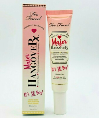 Too Faced major hangover rx replenishing face primer 2.1 oz / 65 ml NEW in box 