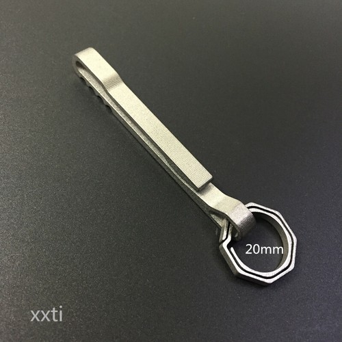 Titanium Alloy Keychain Key Ring Pocket Belt Clip Hook & Split Ring - Picture 10 of 21