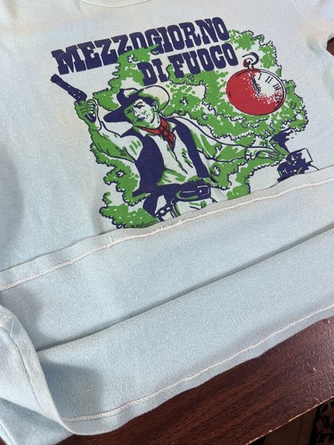 T-shirt promozionale vintage anni 60 mezzogiorno alto film italiano spaghetti western super rara - Foto 21 di 24
