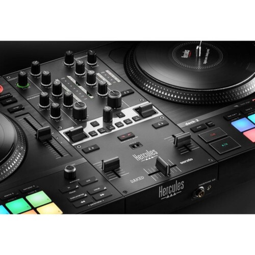 Hercules DJControl Inpulse T7, 2 Deck DJ Controller Bundle w/ DJ Headphones KIT - Picture 3 of 7