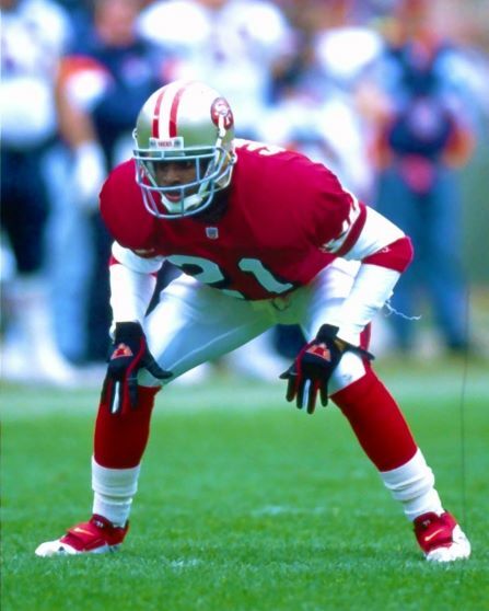 1994 DEION SANDERS San Francisco 49ers PLAYOFF ACTION Glossy
