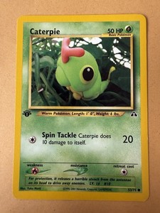 Pokémon TCG Caterpie Neo Discovery 53/75  1st Edition Common Near Mint