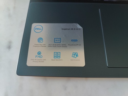 (Fast Ship!) Dell Inspiron 16 7620 2-in1 16" 4K+ Touch I7-1260P 512GB 16GB MX550 - Picture 7 of 18