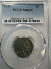 1937 Buffalo Nickel PCGS SAMPLE Holder