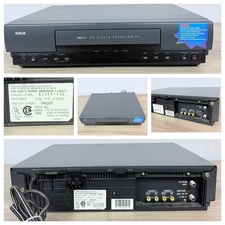 RCA VR337 VHS Video Cassette Recorder VCR Player No Remote TESTED SEE VIDEO