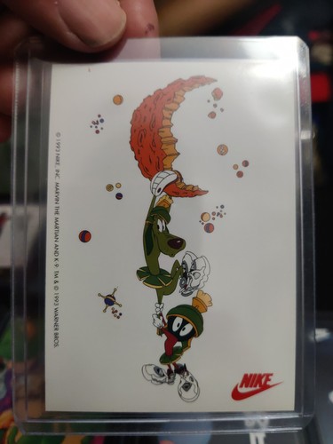 1993 Nike Stickers 12 Card Set - Michael Jordan + Looney Tunes Characters - Picture 8 of 16
