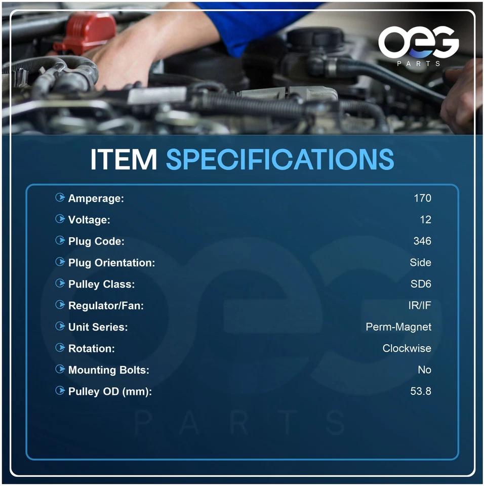 Alternador Nuevo Para Chevrolet Caprice V6 3.6L 12-16 22033 90-27-3435 Foto 3 de 4