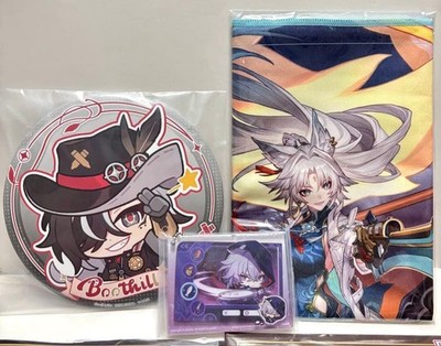Honkai Star Rail Boothill Moze Feixiao Badge Charm Cloth Set