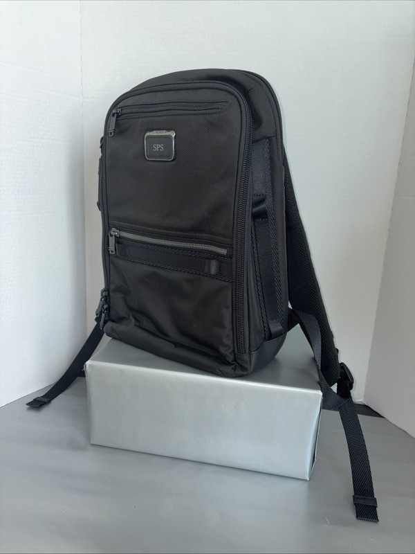 TUMI Alpha Bravo Dynamic Backpack- Black Nylon Business Laptop Bag Travel 232782