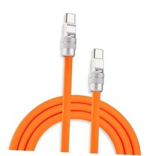 Chubby 2.0 Fast Charging Cable Durable Soft 3.3ft 1m Orange Type C-Type C