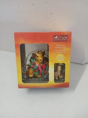 Disney's The Lion King Christmas Ornament Simba Wreath Mini Nala Enesco