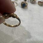 VGT Lot Of 7 Gold Tone And 18k Gold Plated Various Styles Shapes Sizes Rings — photo 9