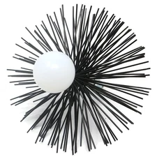 Midwest Hearth 4-Inch Round Pellet Stove Chimney Cleaning Brush Made in USA