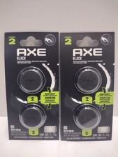 2 Axe Mini Vent Clip Car Air Freshener Black Scent 2 Pack 4 Total New