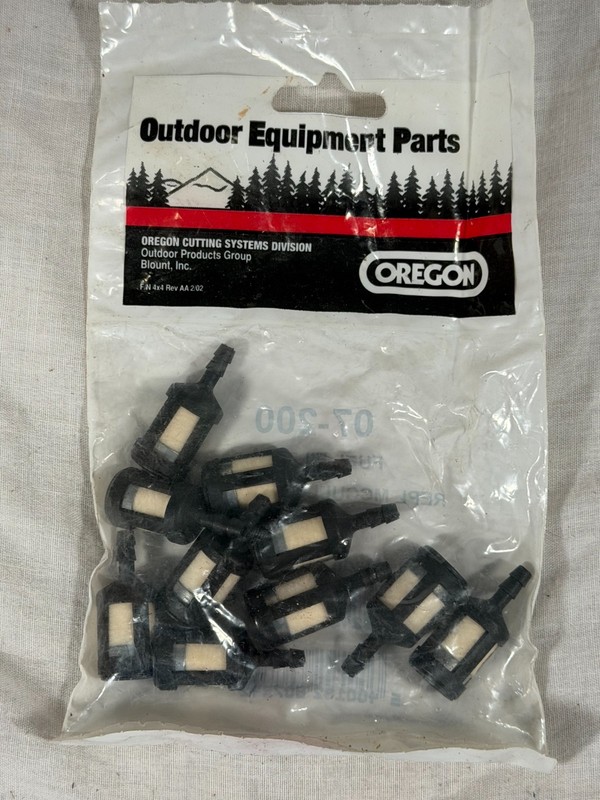 LOT OF 10 - NEW OREGON FILTER PART NUMBER 07-200 IN-TANK FUEL FILTER, 1/8"