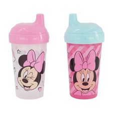 Disney Toddler Sippy Cups for Girls  10 Ounce Minnie Mouse Sippy Cup Pack of Tw