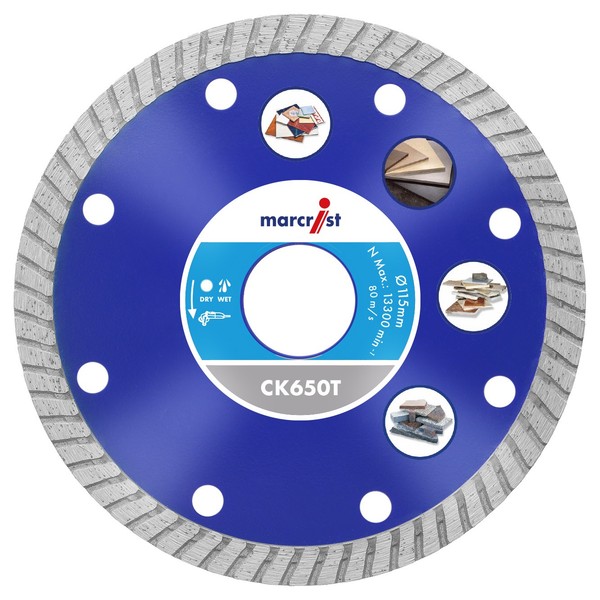 Marcrist CK650T 150 × 25,4 Mm Diamant-Fliesenscheibe - Trennscheibe-image