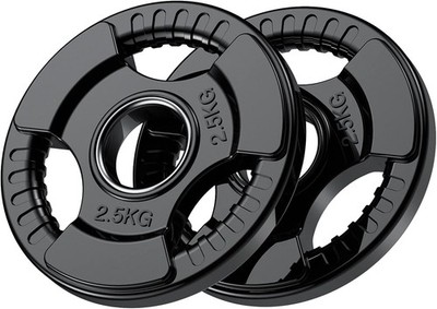 Hantelscheiben Ø50mm Gummi-Finish 1,25-25kg Set für Krafttraining Langhantel
