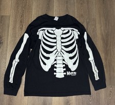 Vintage Misfits Long Sleeve Shirt Skeleton Puffy Glow In The Dark Single Stitch
