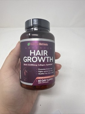 Rainbow Nutrients Hair Growth Vitamins for Women | Biotin 10,000Mcg Collagen 120