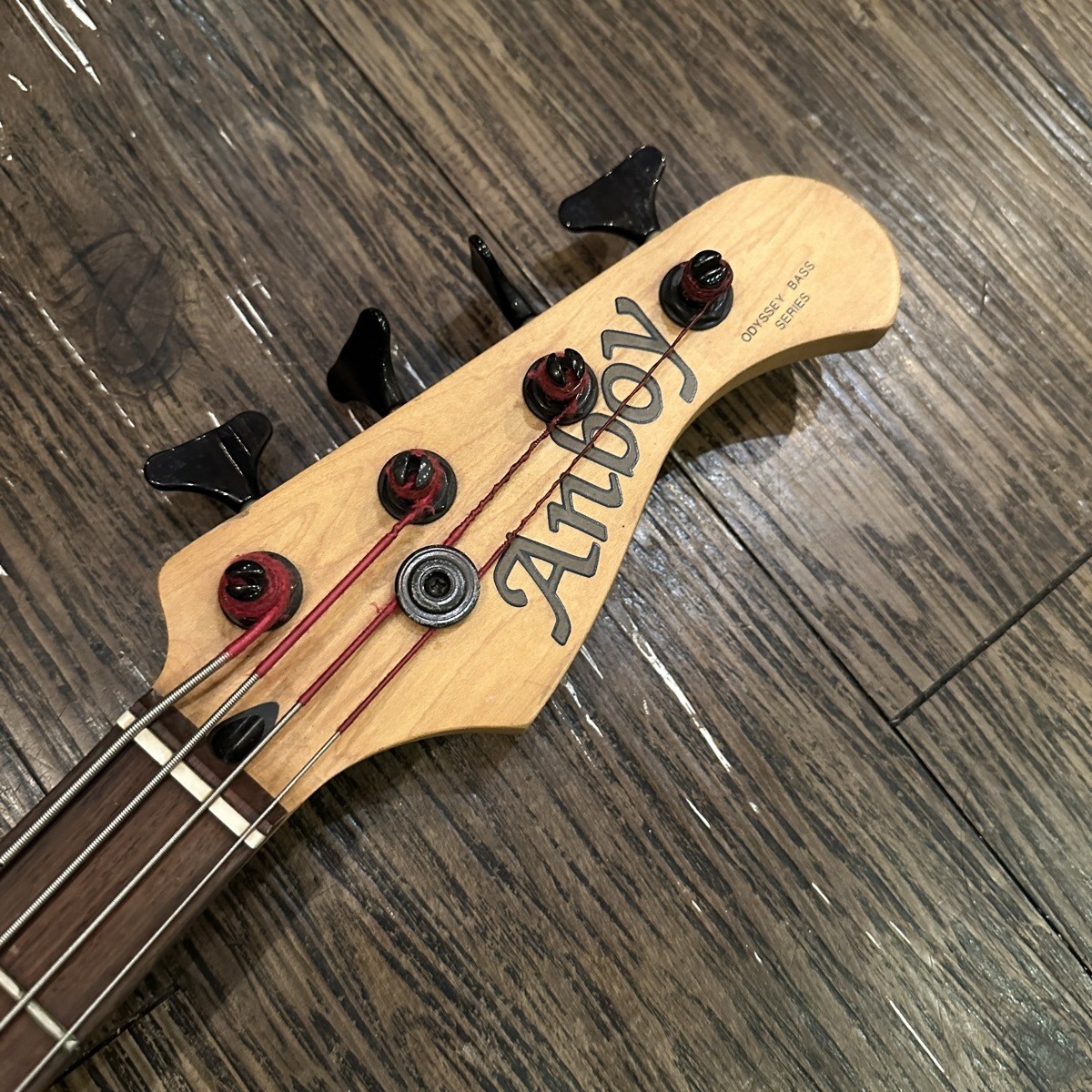 ギター Anboy ODYSSEY SERIES Anboy Odyssey Bass 1995 Translucent Black Bass For Sale