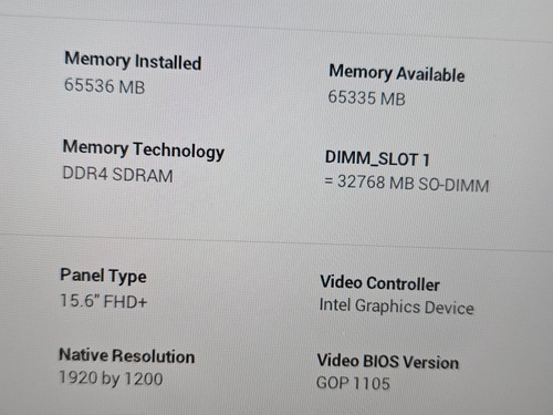 64GB Dell Precision 5550 Core i7 10th 512GB/1TB/2TB 15,6" NVidia Quadro T2000 Ma - Bild 13 von 22