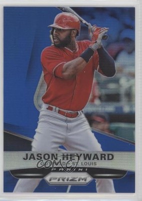 2015 Panini Prizm Blue Prizm 17/75 Jason Heyward #82 7m3