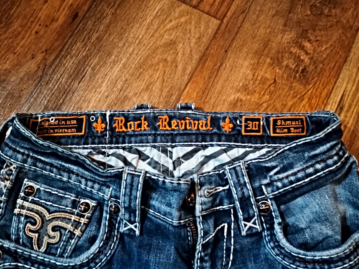 パンツ Rock Revival 30 Rock Revival Regular 30 Size Jeans for Men 
