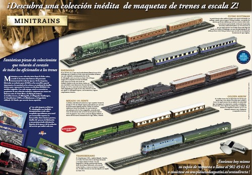 7165110 RENFE Mikado 141 1:220 Railroad locomotive wagons scale Z Atlas - Picture 5 of 6