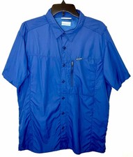 Columbia Omni-Shade Kestrel Trail Short Sleeve Button-Down Shirt Men  s Large