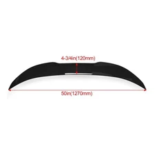 For 11-17 BMW F10 5 Series & M5 Gloss Black High Kick Rear Trunk Spoiler Wing