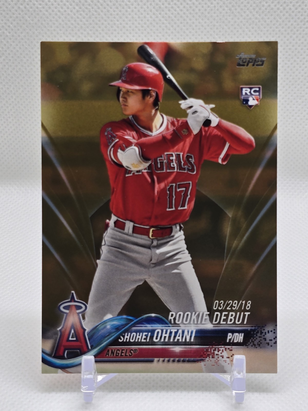 2018 Topps Update Shohei Ohtani GOLD ROOKIE RC #US285 1944/2018
