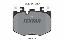 Bremsbelagsatz Scheibenbremse Q+ TEXTAR 2681901 für BMW 5er G60 G90 G68 Touring