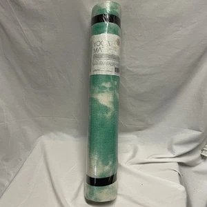 Light Green Yoga Mat With Adjustable Carrying Straps