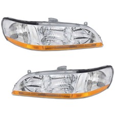 Headlight Set Fits Honda Accord 1998-2000 Dx Ex Lx Se Sedan And Coupe Halogen Headlight Set Fits Honda Accord 1998-2000 Dx Ex Lx Se Sedan And Coupe Halogen