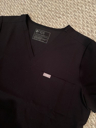 FIGS 2 Piece Set Black Large Petite Catarina Top Large Tansen Jogger Pants - Picture 3 of 13