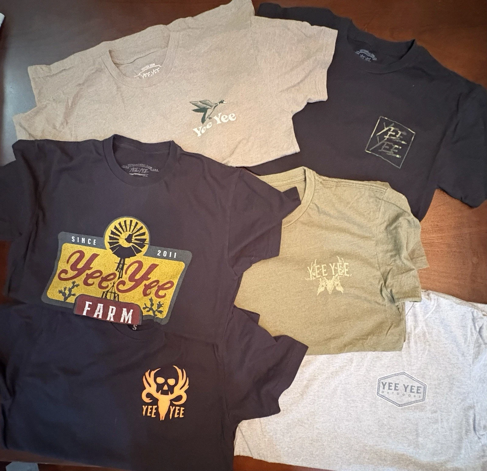 Yee Yee Shirts Lot (6 Total), All Men’s Small.