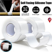 2  Waterproof Self-Fusing Silicone Tapes Self Sealing Fusing Hose Repair Tape US