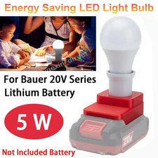 LED Work Light Bulbs Emergency Desk Lamp For Bauer 20V Series Battery Cordless