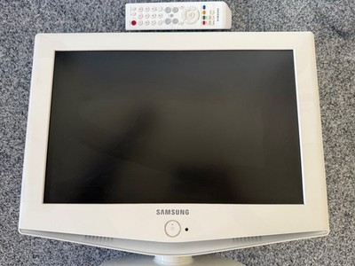 Samsung 19'' TV Gaming Television Home Video White Monitor HDMI LN-S195LW  