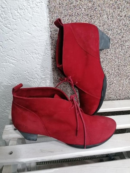Women Arche Boots Red Nubuck 39.5