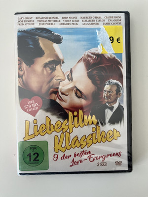 LIEBESFILM KLASSIKER - 9 der besten Love-Evergreens (DVD, 3 Disk) NEU & OVP