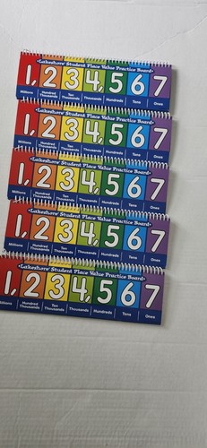 Lakeshore Lernort Wert Übungsbrett Hausschule Mathe Zahlen 5er Set