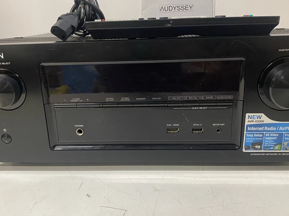 Denon AVR-X2000 HDMI 1080P ARC Netzwerk usb 7.1 AV Receiver - Bild 4 von 4