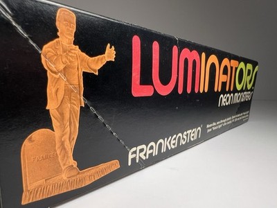 Luminators FRANKENSTEIN Neon Monsters GLOWS/LIGHT Model Kit 1619-OPENED-COMPLETE