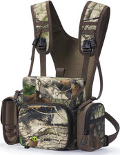 Binocular Harness Chest Pack with MOLLE  Silent Closure,Camo  Lightweight Wate