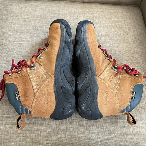 KEEN Boots Women's Size 9.5 Pyrenees Dry Waterproof Suede Hiking Maple/Marmalade - Picture 6 of 12
